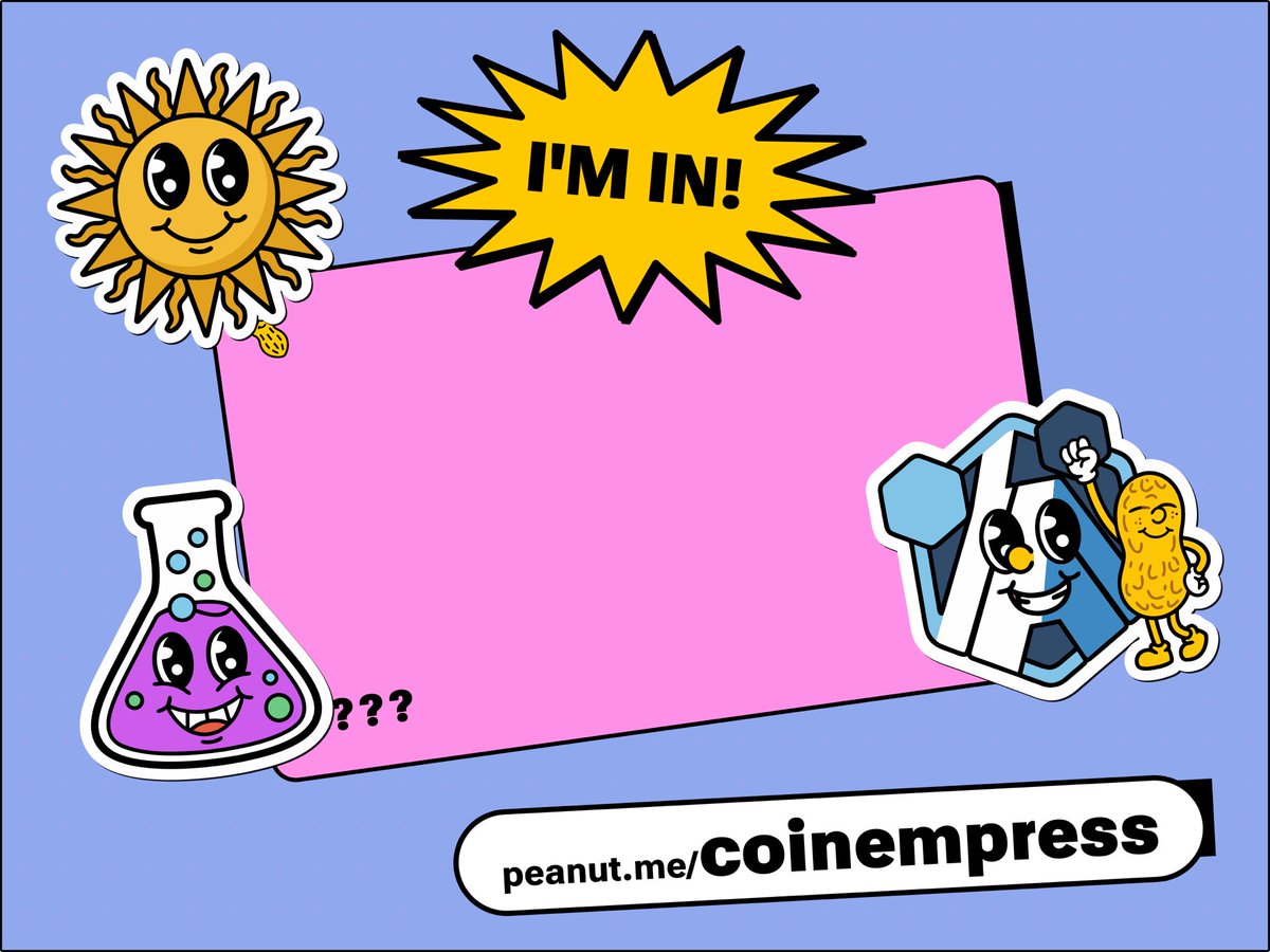Creator tweet playing the bit for the Peanut card launch